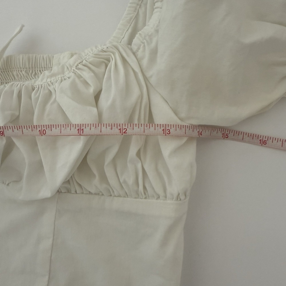 TNA Womens Blouse Tank Size XS White Tank Cropped Elastic - Picture 4 of 8
